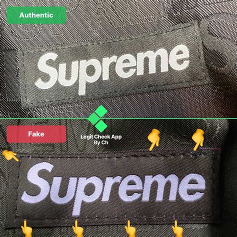 supreme bag original vs fake|authentic supreme vs fake logo.